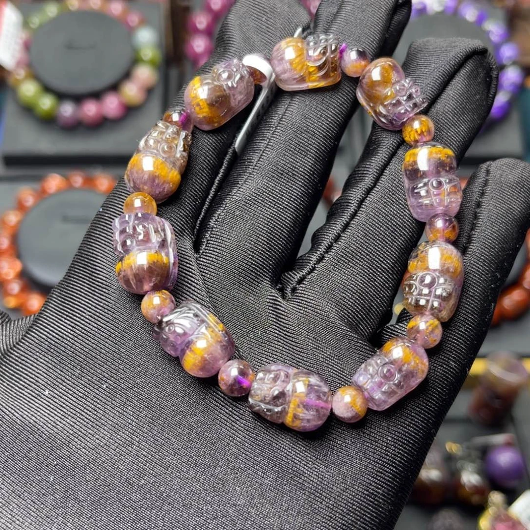 水晶手链未镶嵌极光金多多貔貅手链