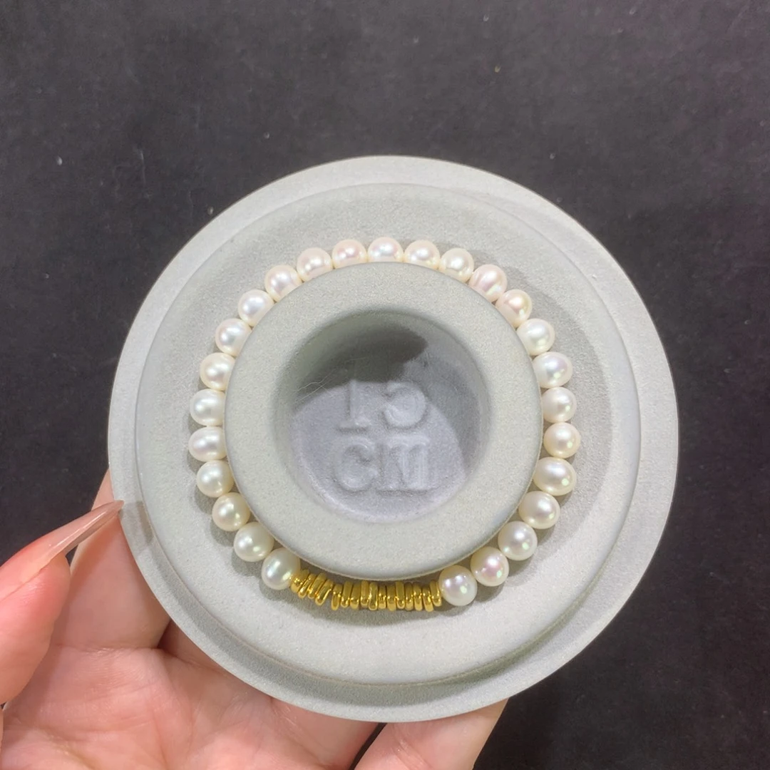 未镶嵌手串淡水珍珠碎金