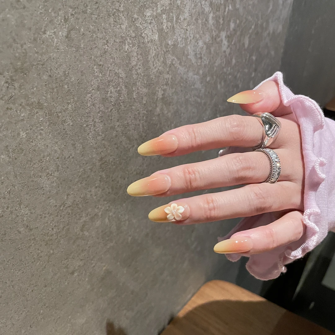 「蛋黄」G·F手工小众穿戴甲
