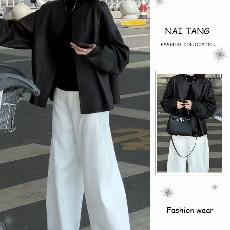 2025春季新款时尚显瘦气质女网红洋气两件套百搭款休闲街头风套装