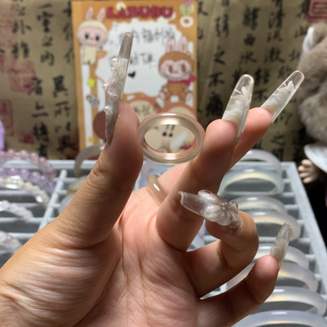 玛瑙/玉髓戒指未镶嵌18.4不退换