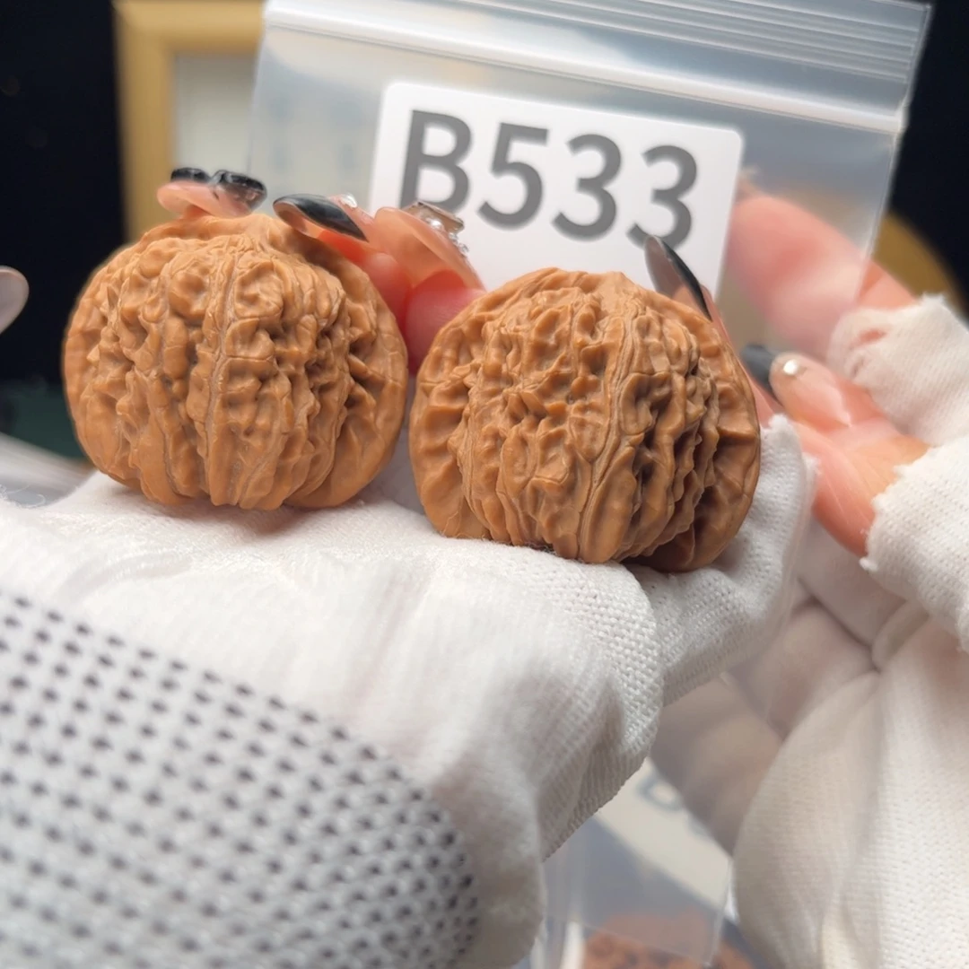 把件文玩核桃39四喜b533