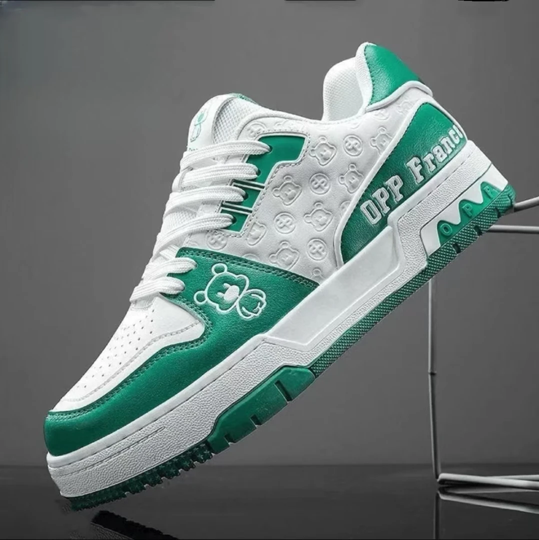 秋季男鞋新款透气小白鞋子男韩版潮流百搭厚底男士运动鞋休闲板鞋