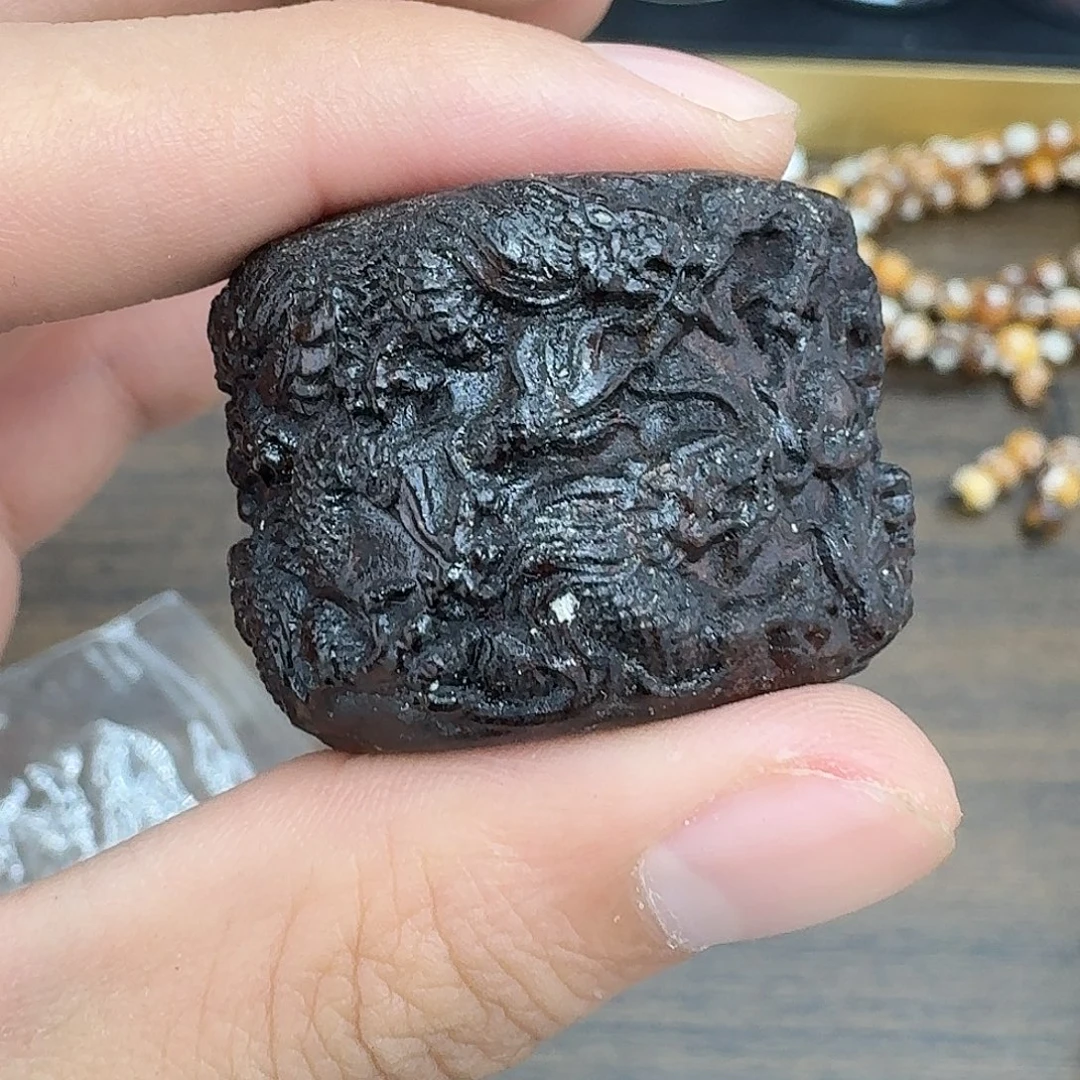 沉香碎屑沉香达拉干扳指012