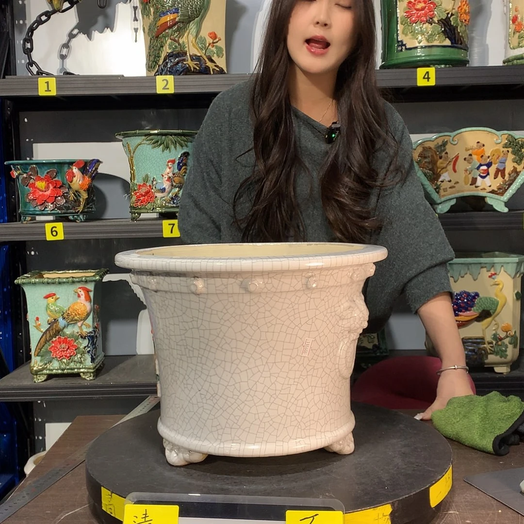 2***5高温烧制石湾盆花盆