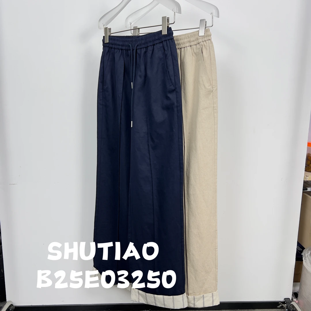 【SHUTIAO】2025夏季：新款小众设计款裤子B25E03250