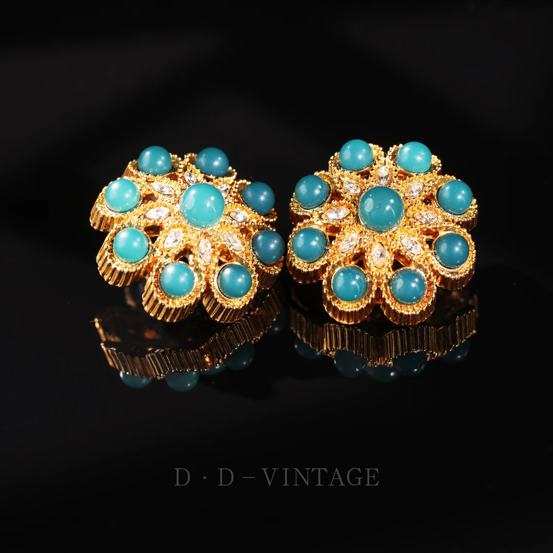 铜合金仿水晶耳饰 耳钉时尚镶嵌气质