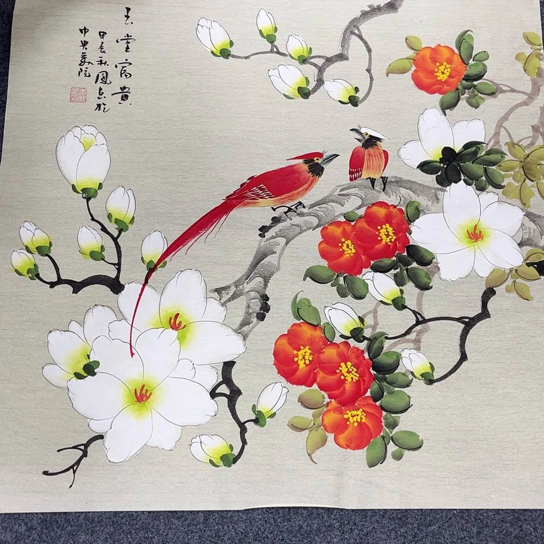 国画宣纸国画纯手绘作品