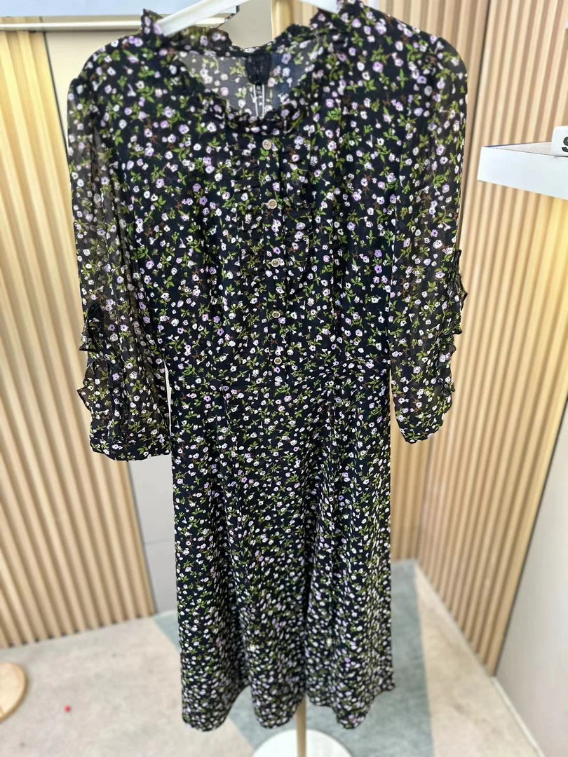 H2031蕾丝碎花气质时尚休闲百搭女士夏季连衣裙L13