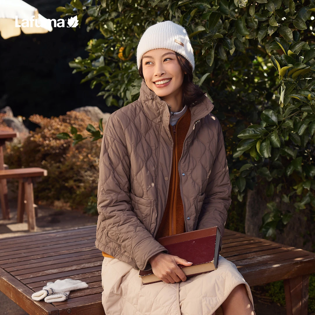 LAFUMA户外25秋冬立领菱格纹新雪丽棉服女棉衣外套上衣LFJU5CM60