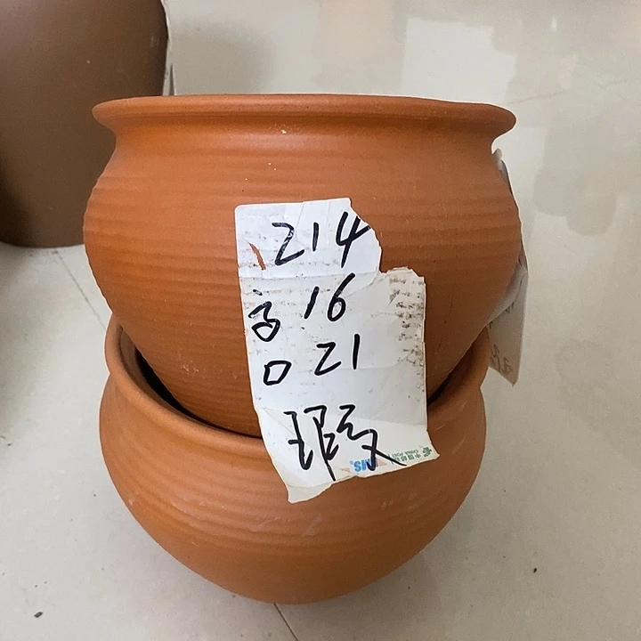 粗陶红陶绿植花盆214