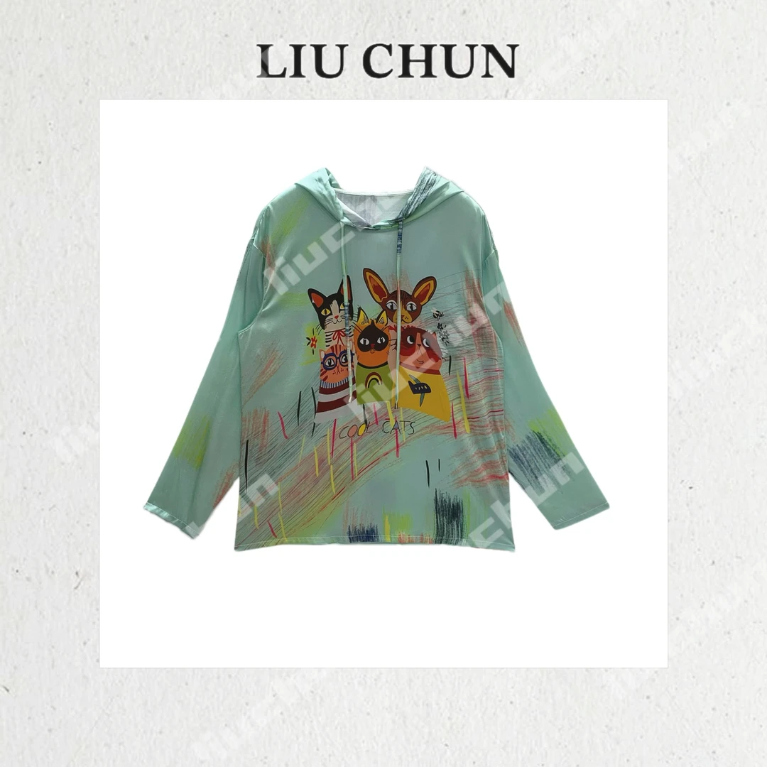 【猫咪家族】CHUN家弹力缎帽衫