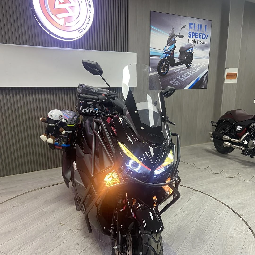 猛士三代踏板摩托车150cc国四电喷可上牌旅行版家用成人150踏板