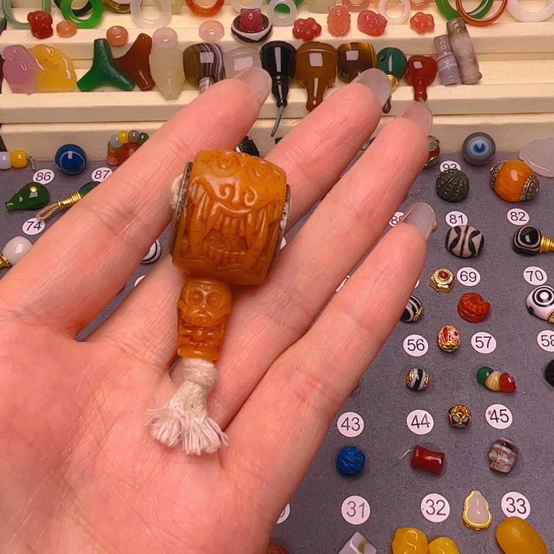 玛瑙/玉髓未镶嵌隔珠陪****大