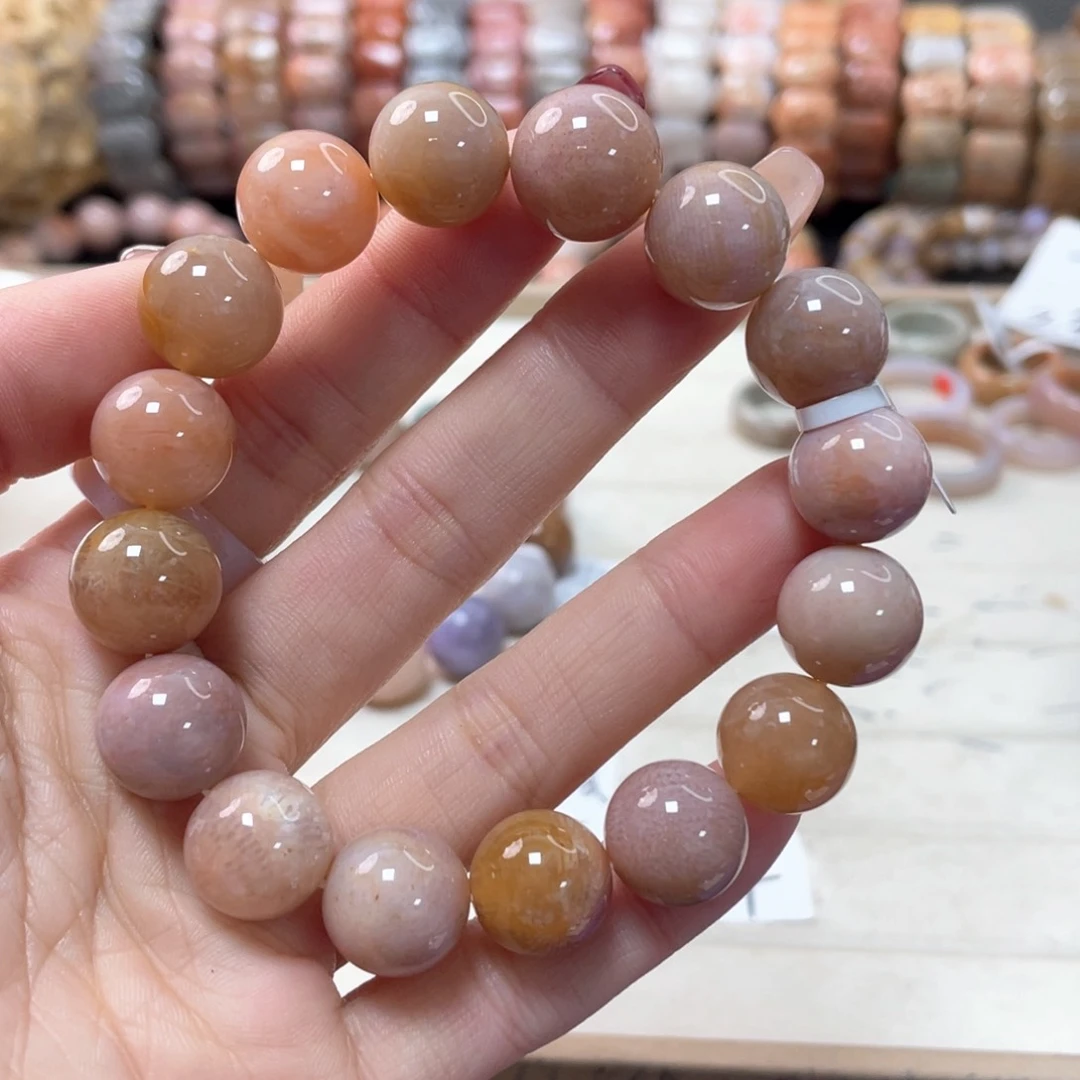 硅化珊瑚（珊瑚玉）手链未镶嵌莫*191