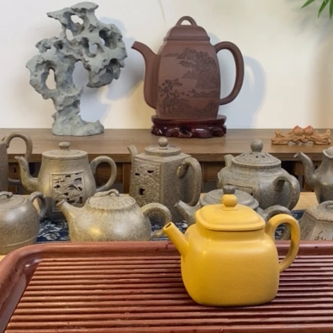 琉璃手工艺品紫砂壶