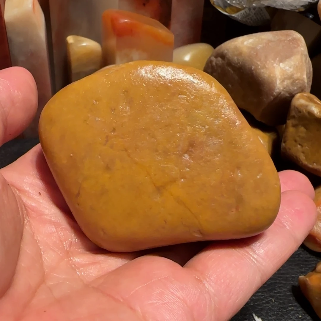 老挝石田黄原石，