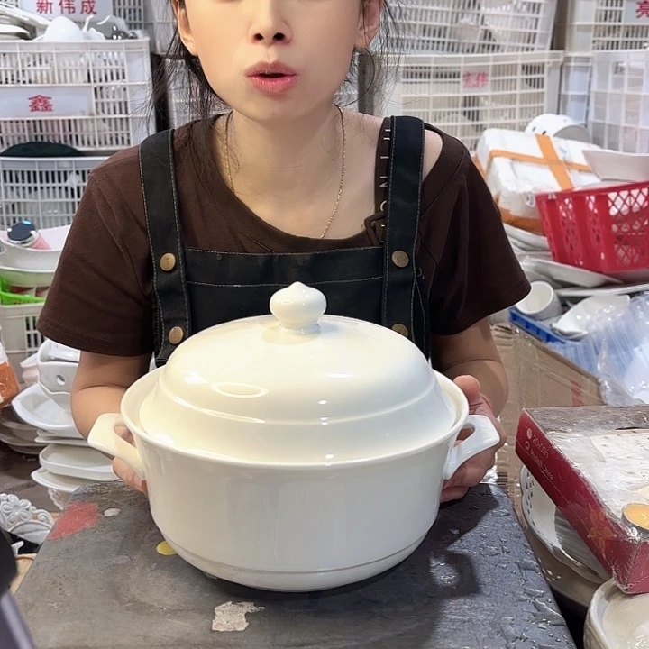盘微瑕产品介意勿拍…富贵品汤碗一个