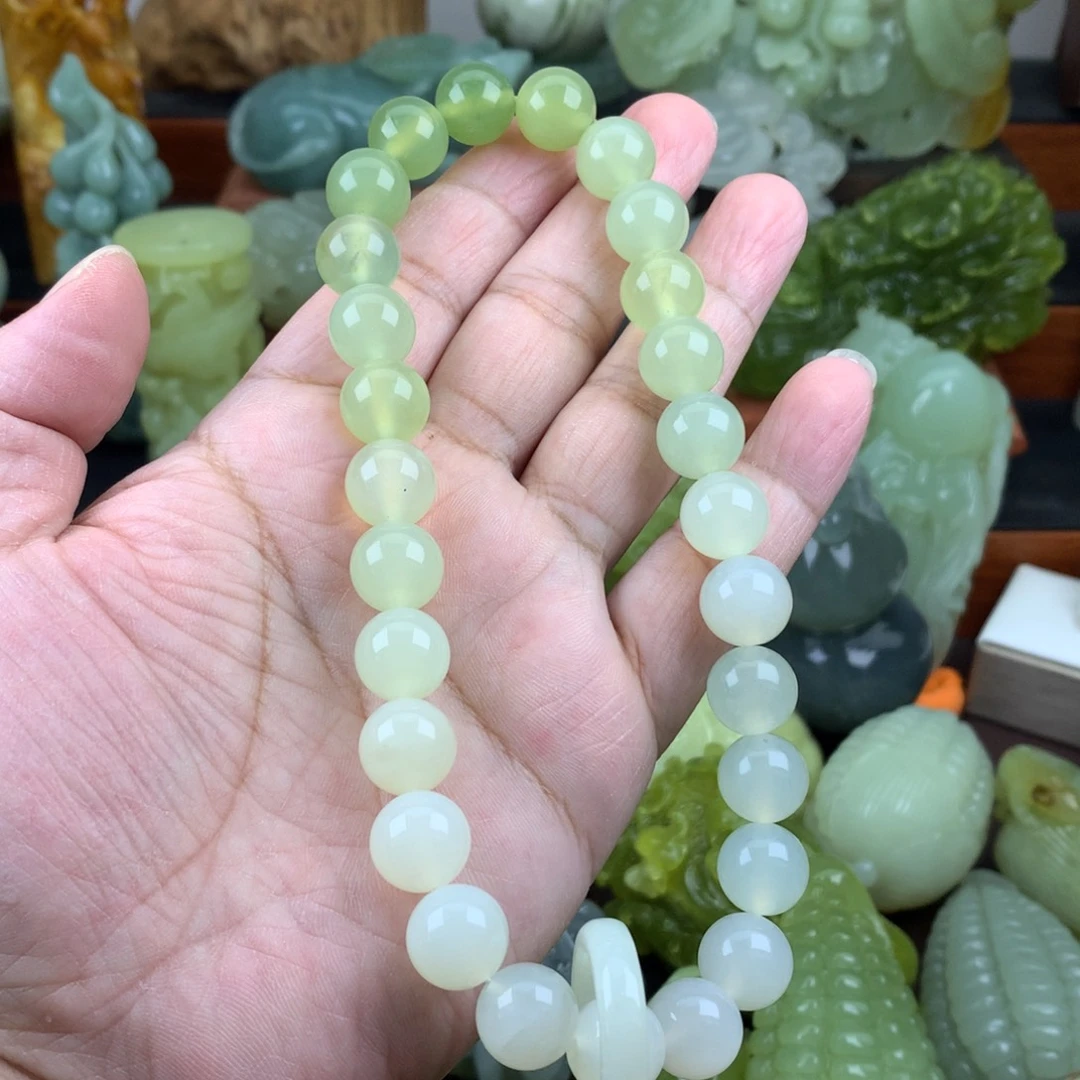 岫玉未镶嵌手串手链