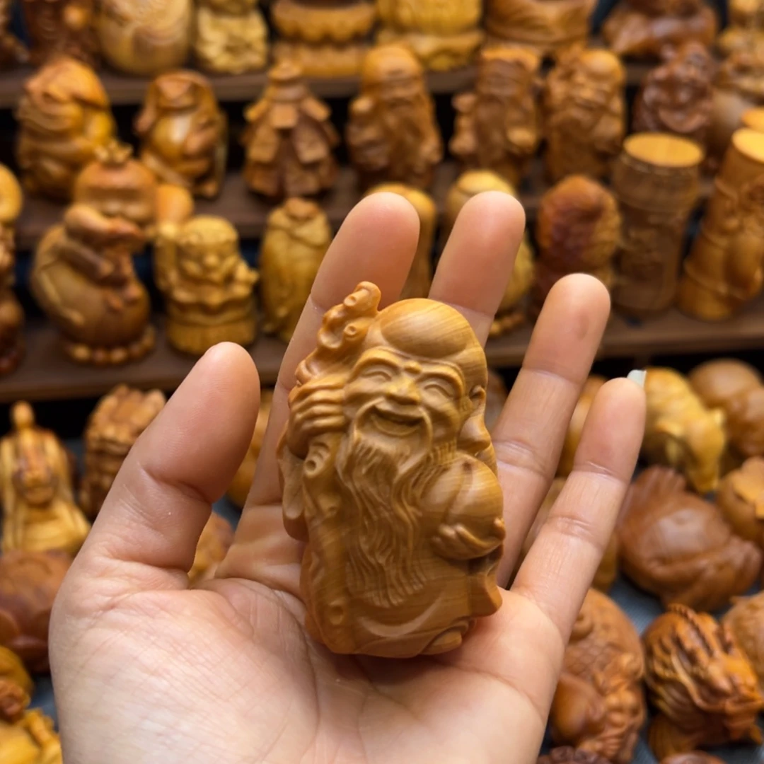 柏木（崖柏）呆**?陈化料手把件