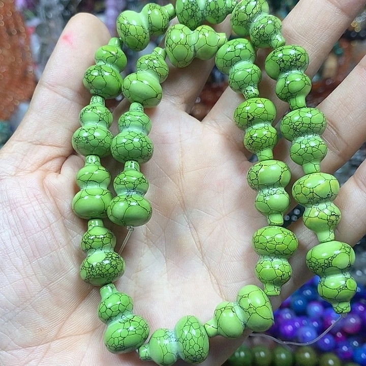 玛瑙/玉髓未镶嵌珠宝半成品松松葫芦卡12*18mm