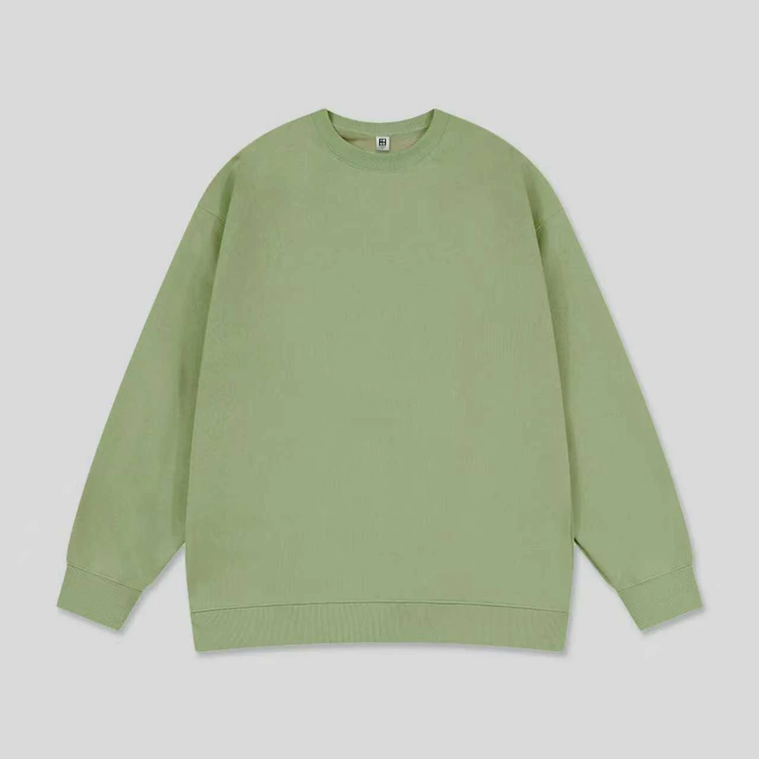 秋冬款男士圆领纯色卫衣长袖