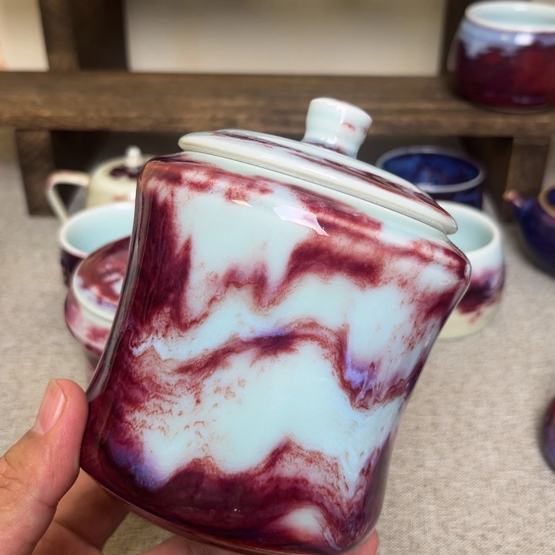 金***…钧瓷手工制作烧制的