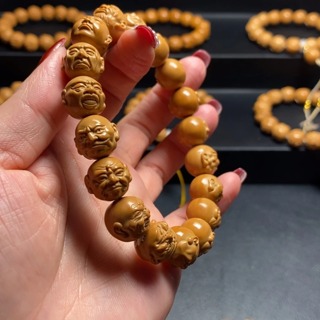 猴头核桃手串写实十八罗汉13+