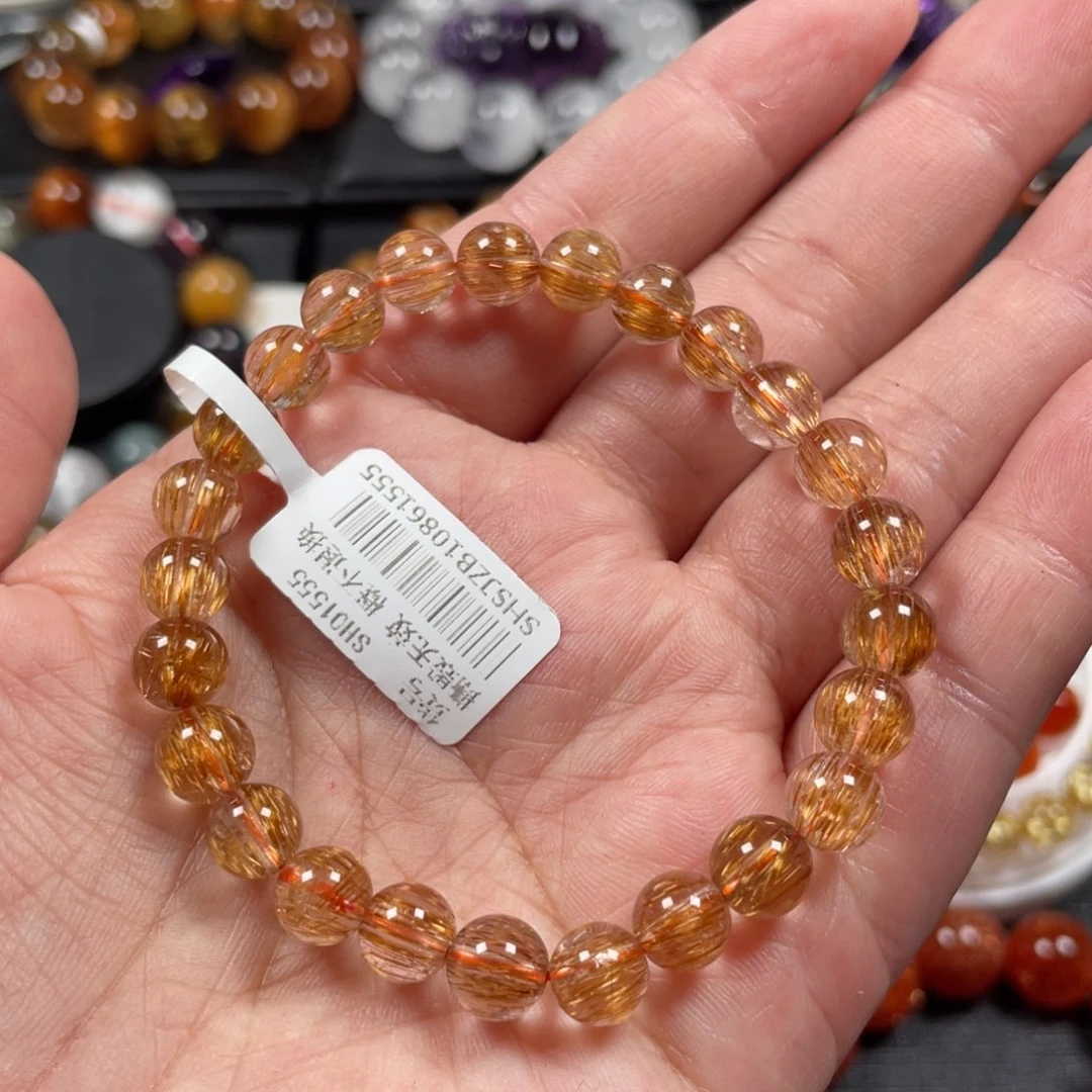 水晶未镶嵌手链铜顺发7.5mm左右