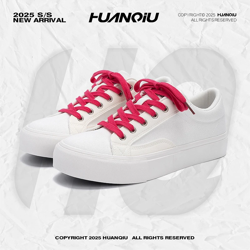 环球厚底帆布鞋男款2025秋季新款潮流百搭男鞋子设计感运动滑板鞋