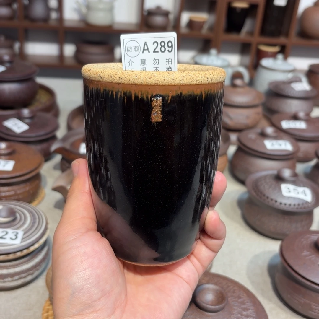 粗瓷茶具素胎无釉盖碗