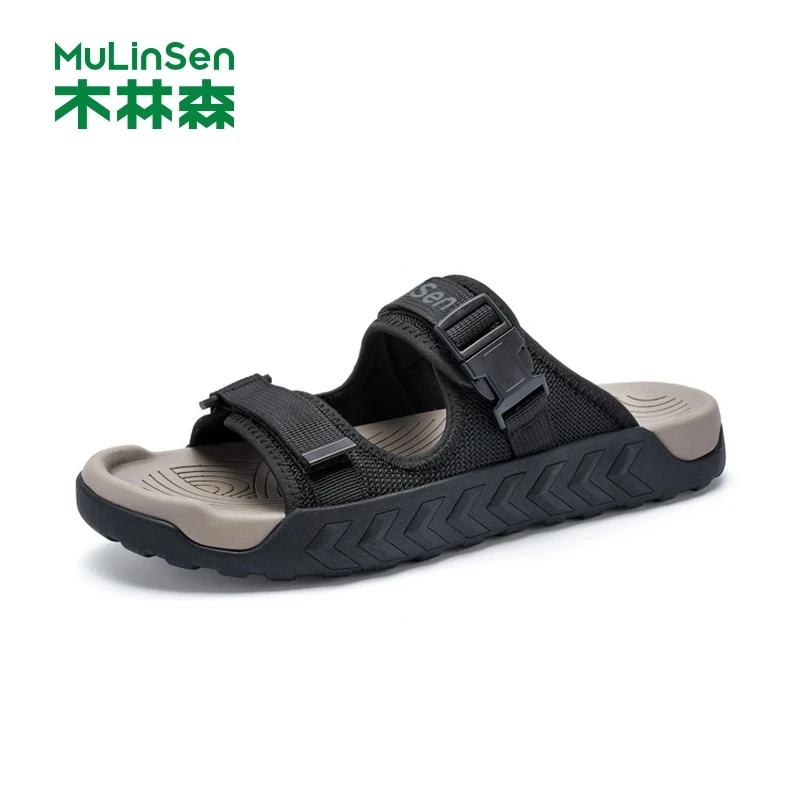木林森拖鞋男士夏季新款时尚休闲沙滩鞋男款户外软底防滑外穿凉鞋