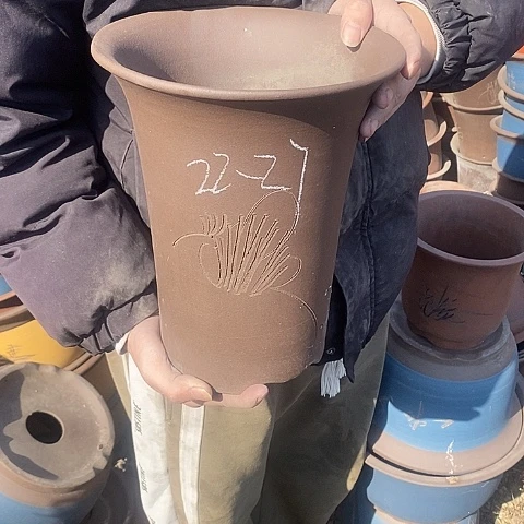 紫砂中国宜兴紫砂花盆