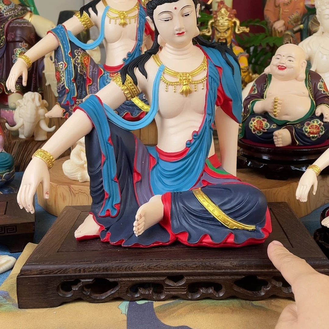 秋****石材自在观音摆件30