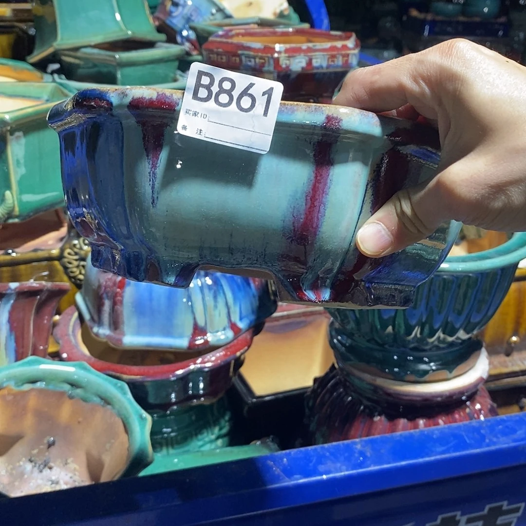 0***1紫砂彩名窑龙窑柴烧盆861。