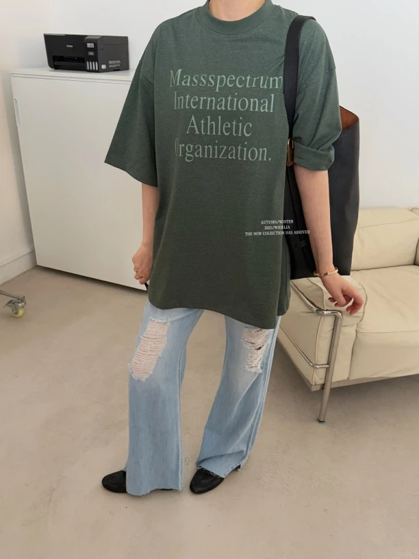 widelia破洞牛仔裤3625夏季韩版新款潮流复古浅色直筒磨破长裤子