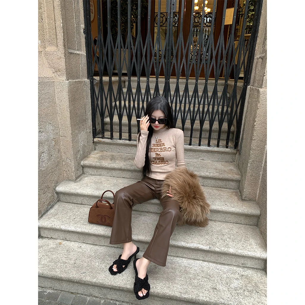 【晶老板】秋冬美拉德显瘦裤子1101