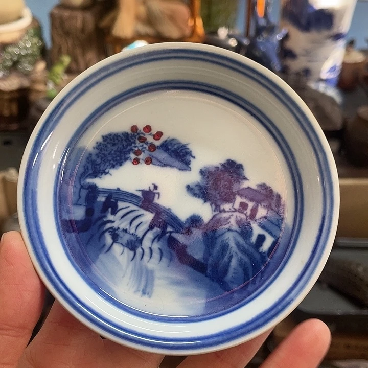 瓷中古工艺品摆件