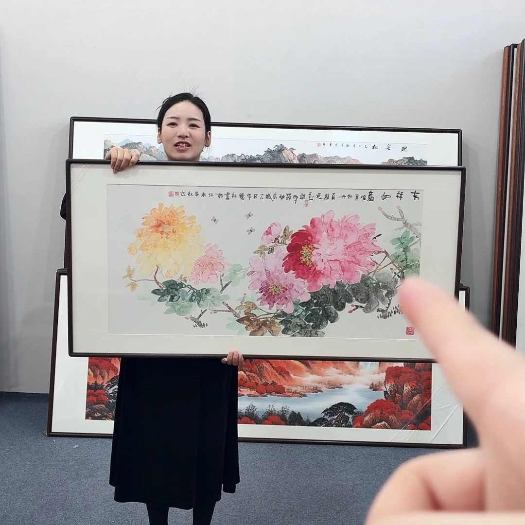 国画手绘作品120-60尺寸