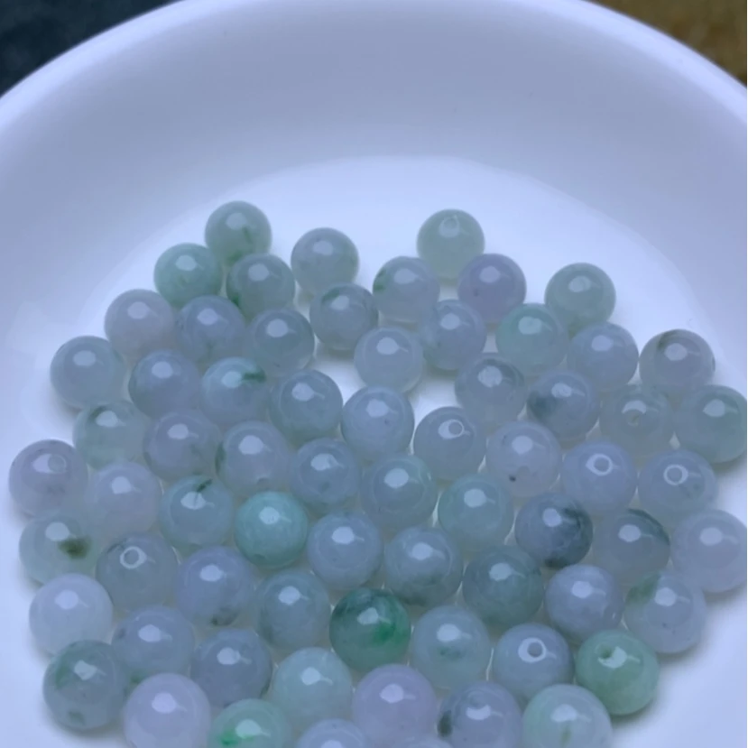 【闪购商品】散珠翡翠卡7.4冰透飘花10个