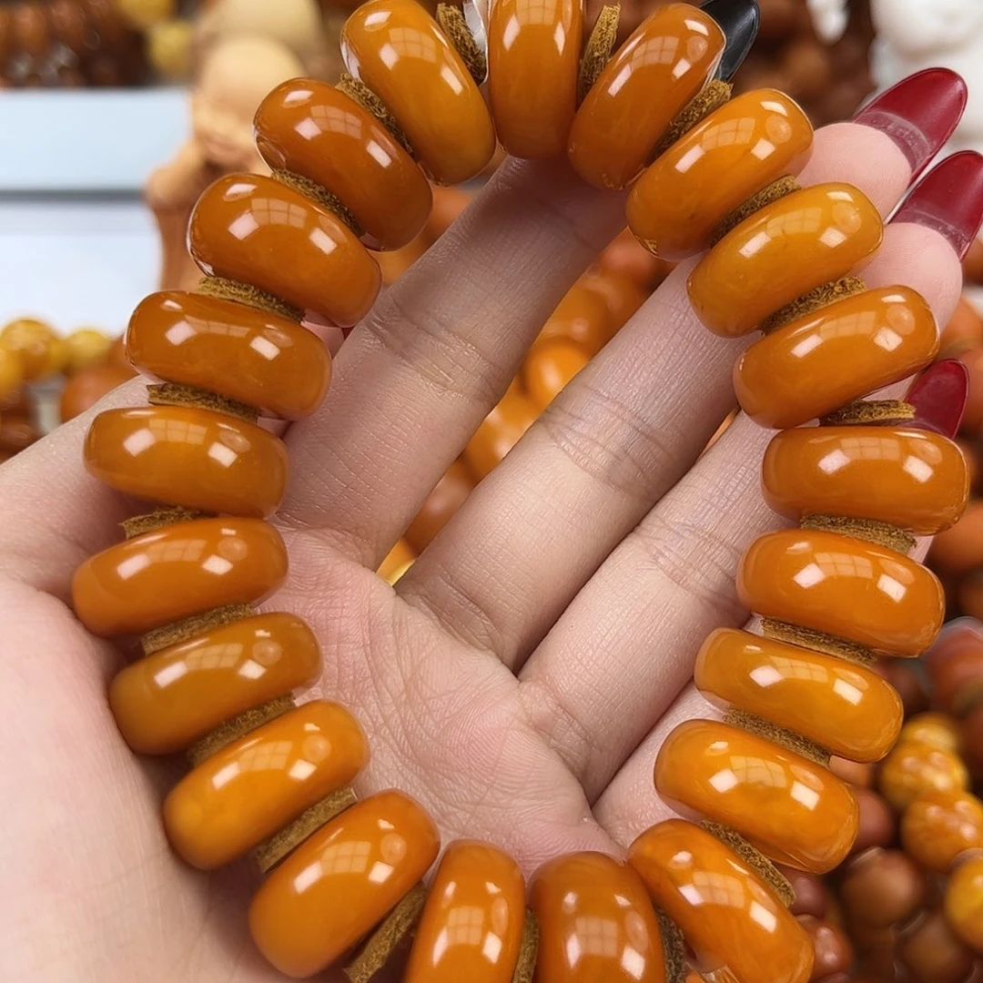 琥珀颈饰未镶嵌蜜蜡