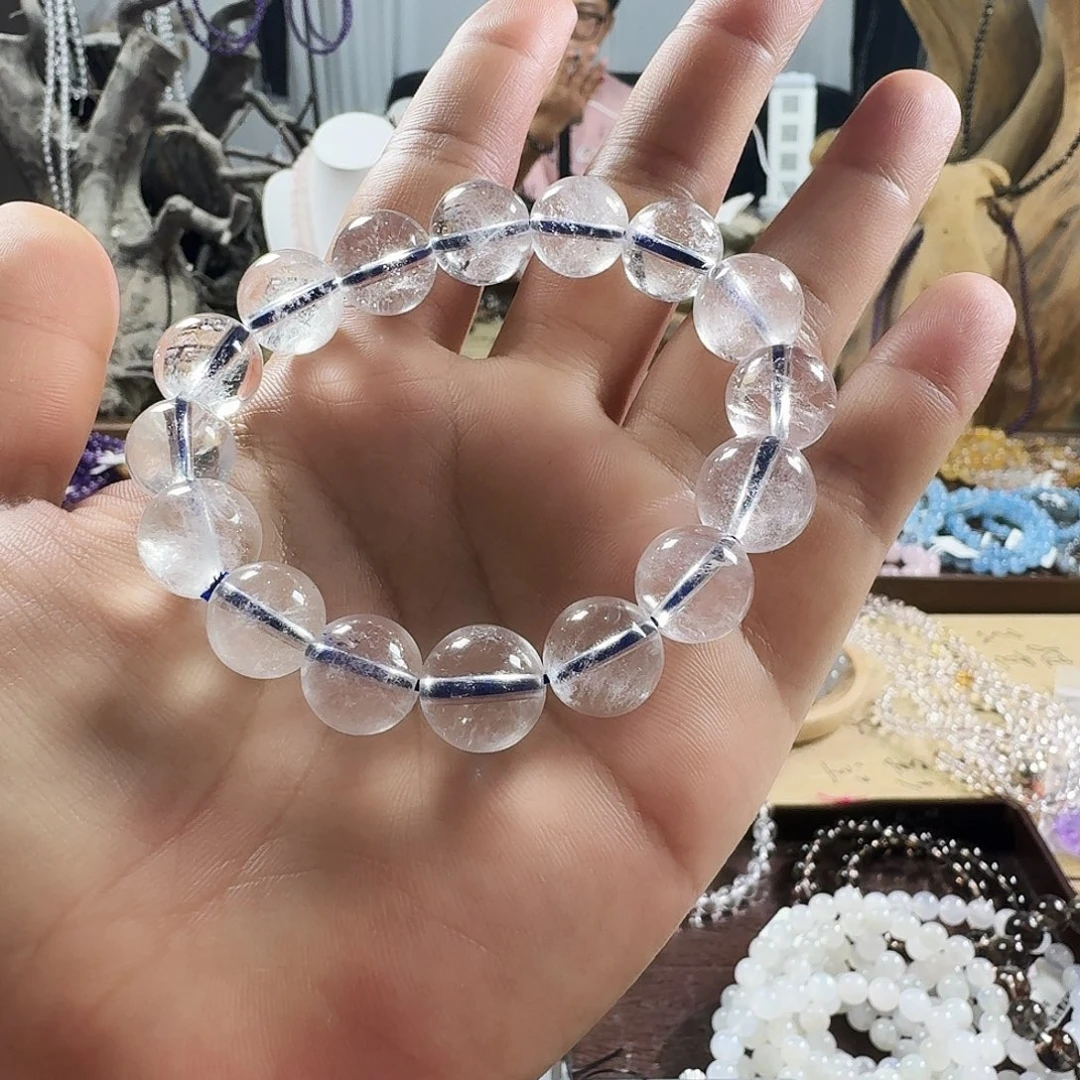 水晶未镶嵌手链天然白水晶手链