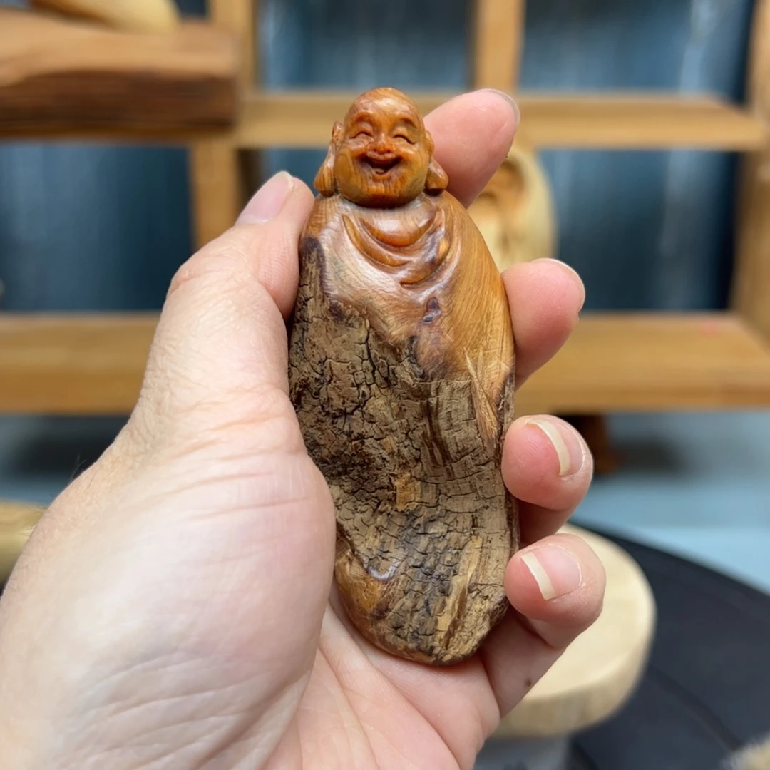 木用****9崖柏木摆件手把件