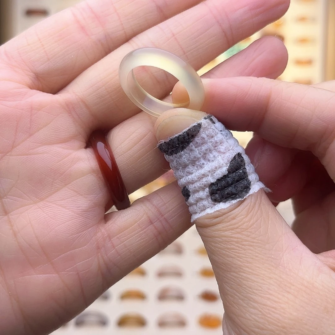 玛瑙/玉髓戒指未镶嵌