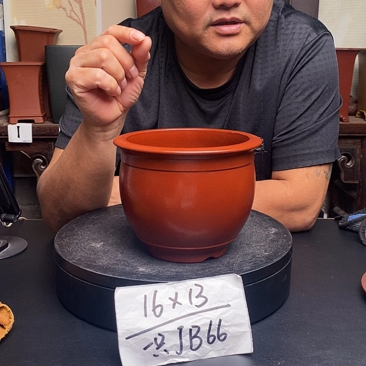 紫砂花盆货号一只JB66