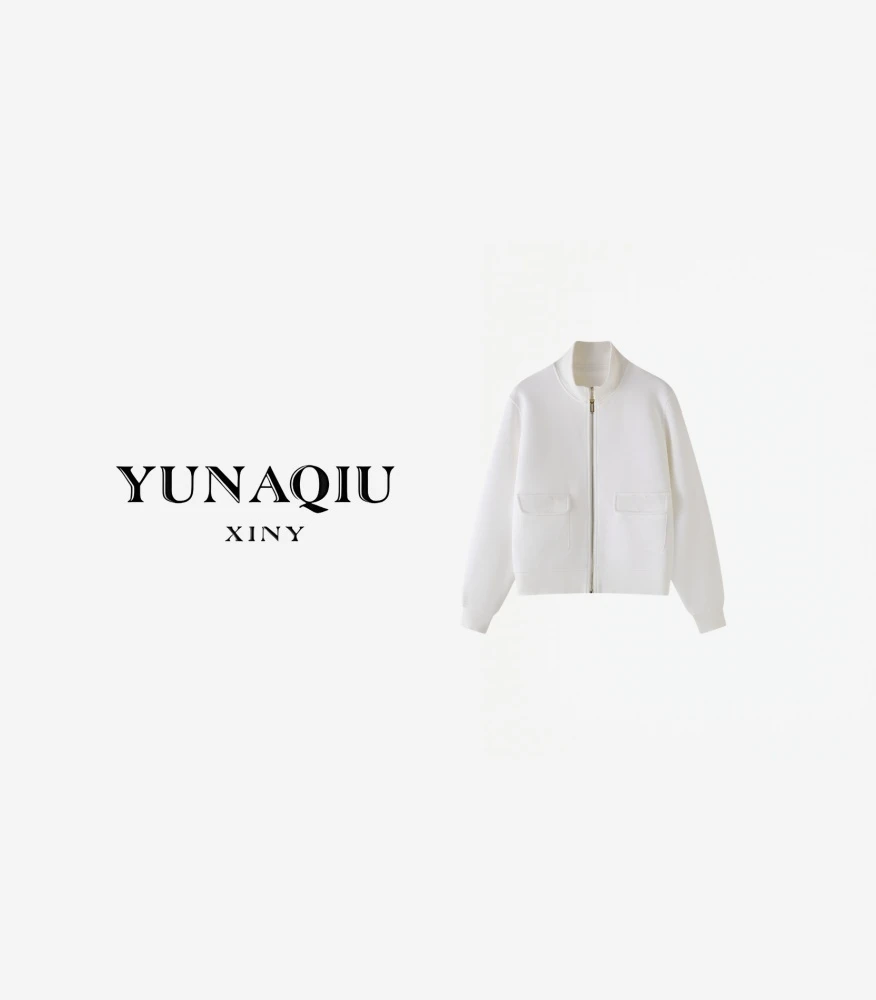 YUNAQIU 运动轻奢时尚休闲女士简约设计师秋冬外套#9674