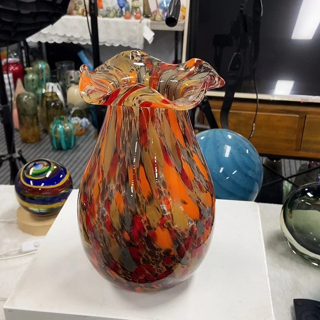 琉璃万花琉璃摆件家居花瓶22