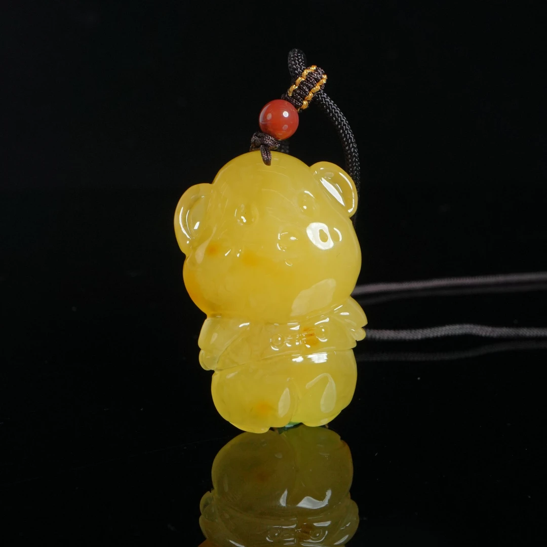 M3294 蜜蜡雕刻-熊 11.22g