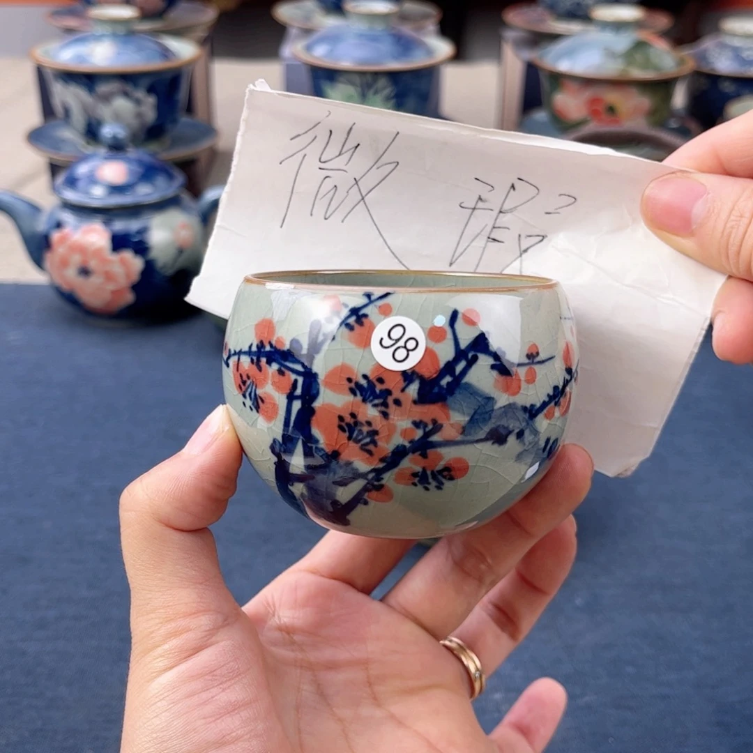 杯景德镇手绘手工茶具