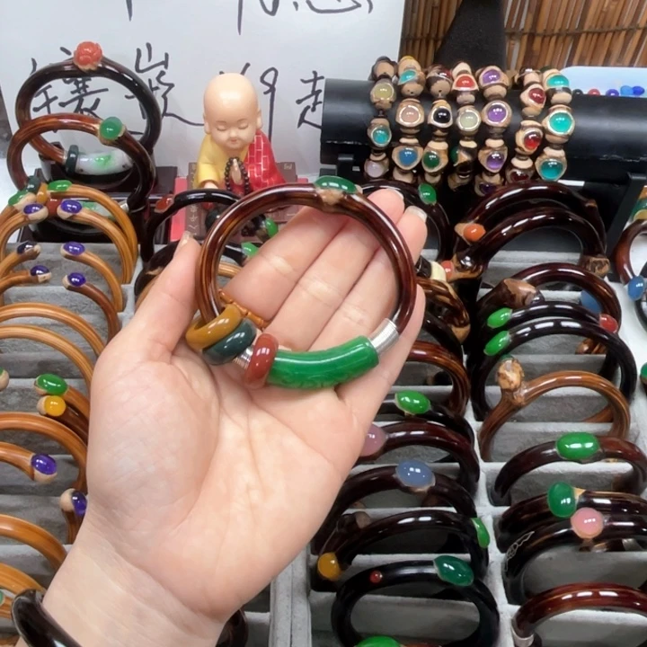 大理石磁石黑藤镶嵌款式多样